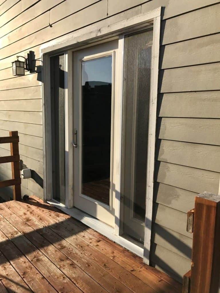 The homeowner wanted to change the back door on their home and had always felt like the original install was not done very well.