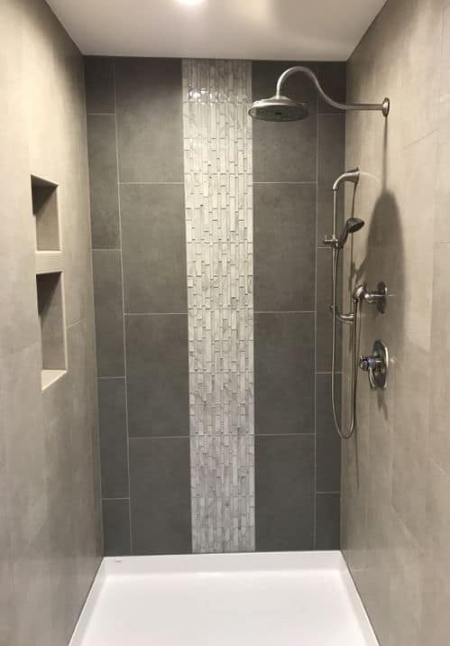 The shower is complete and ready to use!
