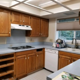 BEFORE You are happy with the general flow and function of the kitchen but want to feel a little more open while maintaining adequate storage space.