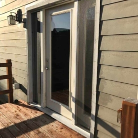 BEFORE The homeowner wanted to change the back door on their home and had always felt like the original install was not done very well.