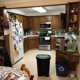BEFORE A small dark kitchen left the homeowner feeling isolated from the rest of the family and the rest of the home while preparing meals. The dream was to “open” the kitchen and bring in as much natural light as possible.