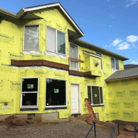 DURING In order to achieve the desired amount of living space, we incorporated a 120 square foot “bump out” with a gable roof for the new master bathroom.