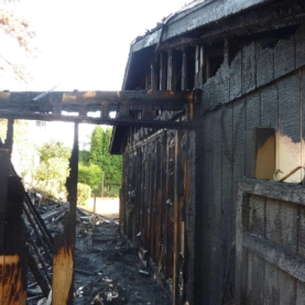 BEFORE After an unfortunate house fire, this home was left with much to repair. Thankfully, no people or animals were injured during the fire.